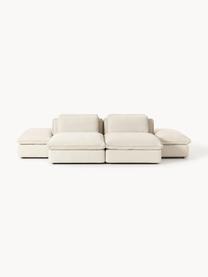 Sofa modułowa Felix, Tapicerka: 100% poliester Dzięki tka, Nogi: tworzywo sztuczne Ten pro, Jasnobeżowa tkanina, B 320 x T 250 cm