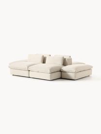 Sofa modułowa Felix, Tapicerka: 100% poliester Dzięki tka, Nogi: tworzywo sztuczne Ten pro, Jasnobeżowa tkanina, B 320 x T 250 cm