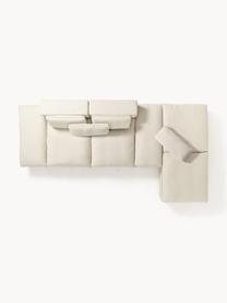 Salon lounge modulable Felix, Tissu beige clair, larg. 320 x prof. 250 cm