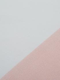 Set lenzuola in cotone ranforce Blush, Tessuto: Renforcé Numero di fili 1, Bianco, nero, rosa, 240 x 270 cm + 2 federe 50 x 75 cm