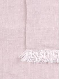 Housse de coussin pur lin rose Luana, Rose