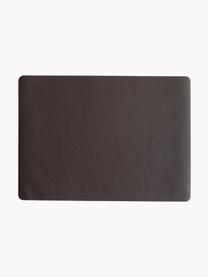 Manteles individuales de cuero sintético Pik, 2 uds., Plástico (PVC), Marrón oscuro, An 33 x L 46 cm