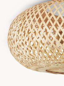 Lampa sufitowa z włókna bambusowego Evelyn, Jasny beżowy, Ø 50 x W 20 cm