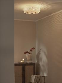 Designové stropní svítidlo z bambusu Evelyn, Světle béžová, zlatá, Š 50 cm, V 20 cm