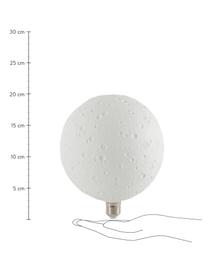 E27 Leuchtmittel, 220lm, neutrales Weiss, 1 Stück, Leuchtmittelschirm: Porzellan, Leuchtmittelfassung: Aluminium, Weiss, Ø 18 x H 20 cm