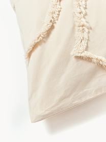 Housse de couette en percale de coton Madeline, Beige clair, larg. 200 x long. 200 cm