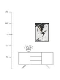 Zarámovaný obraz na plátně Tranquillizing, Černá, bílá, zlatá, Š 62 cm, V 82 cm