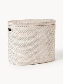 Cesto portabiancheria con coperchio Lurdes, Rattan, Beige chiaro, Larg. 55 x Prof. 35 cm