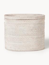 Cesto portabiancheria con coperchio Lurdes, Rattan, Beige chiaro, Larg. 55 x Prof. 35 cm