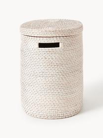 Cesto portabiancheria con coperchio Lurdes, Rattan, Beige chiaro, Larg. 55 x Prof. 35 cm