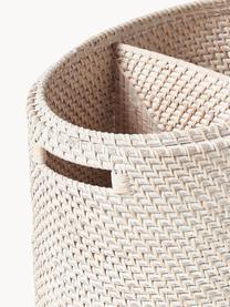 Cesto portabiancheria con coperchio Lurdes, Rattan, Beige chiaro, Larg. 55 x Prof. 35 cm