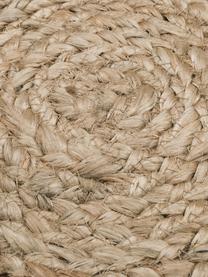 Runder Jute-Teppich Tapu, handgefertigt, 100 % Jute, Braun, Ø 150 cm (Grösse M)