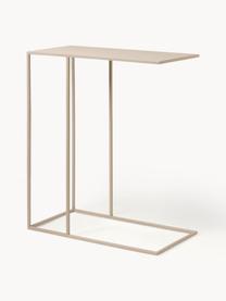 Mesa auxiliar artesanal Fera, Acero con pintura en polvo, Beige claro, An 50 x Al 58 cm