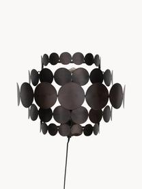 Kovová nástenná lampa Kaki, Čierna, H 18 x V 28 cm