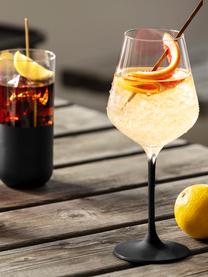 Bicchieri da vino bianco in cristallo Manufacture Rock 4 pz, Cristallo, Trasparente, nero, Ø 9 x Alt. 23 cm, 410 ml