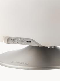 Stmívatelná stolní LED lampa s bluetooth reproduktorem a chladičem lahví Atmos, Bílá, stříbrná, Ø 22 cm, V 37 cm