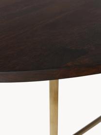 Table ovale en bois de manguier Luca, tailles variées, Manguier, cadre doré, larg. 240 x prof. 100 cm