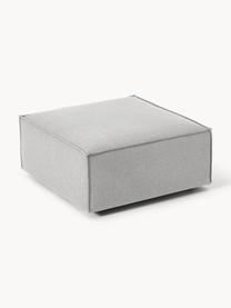 Sofa-Hocker Lennon, Bezug: 100 % Polyester Der strap, Gestell: Massives Kiefernholz, Spe, Füße: Kunststoff Dieses Produkt, Webstoff Grau, B 88 x T 88 cm