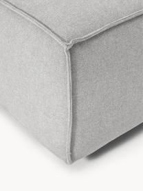 Sofa-Hocker Lennon, Bezug: 100 % Polyester Der strap, Gestell: Massives Kiefernholz, Spe, Füße: Kunststoff Dieses Produkt, Webstoff Grau, B 88 x T 88 cm