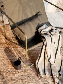 Fauteuil lounge Desert, Tissu vert olive, larg. 63 x prof. 66 cm