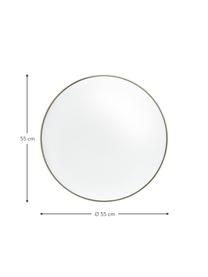 Miroir mural rond Ivy, Couleur laitonnée, Ø 120 x prof. 3 cm