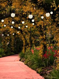 Outdoor LED-Lichterkette Crackle Chain, 750 cm, 10 Lampions, Lampions: Kunststoff, Transparent, Schwarz, L 750 cm