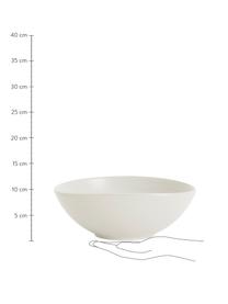 Steingut-Schale Refine matt Weiß in organischer Form,  Ø 28, Steingut, Gebrochenes Weiß, Ø 28 x H 11 cm