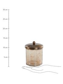 Pojemnik do przechowywania Charlisa, Brązowy, transparentny, Ø 10 x W 13 cm