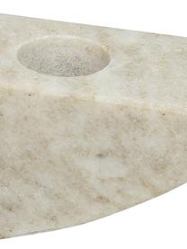 Marmor-Kerzenhalter Mar, Marmor, Beige, marmoriert, B 17 x H 4 cm