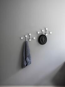 Perchero de pared de diseño Afternoon, Acero con pintura en polvo, Blanco, An 37 x Al 24 cm