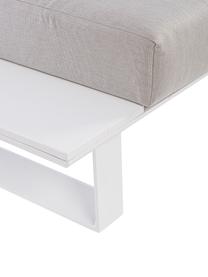Tuin loungeset Konnor, 3-delig, Bekleding: 100% polypropyleen, Frame: gepoedercoat aluminium, Beige, wit, Set met verschillende formaten
