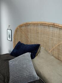 Handgevlochten rotan hoofdeinde Bali, Rotan, Rotan, B 180 x H 140 cm