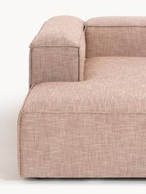 Modulares Ecksofa Lennon aus Leinen-Mix, Bezug: 50 % Viskose, 25 % Leinen, Gestell: Fichtenholz, Sperrholz, m, Leinen-Mix Rostrot, B 238 x T 180 cm, Eckteil links