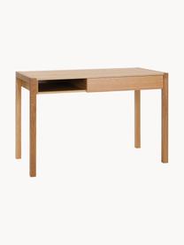 Bureau NewEst met lades, Poten: gelakt eikenhout, Eikenhout, B 119 x H 60 cm