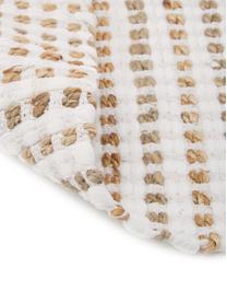 Teppich Fiesta aus Baumwolle/Jute, 55% Baumwolle, 45% Jute, Weiss, Beige, B 200 x L 300 cm (Grösse L)