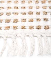 Tapis en coton/jute Fiesta, Blanc, beige