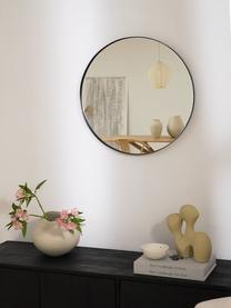 Kulaté nástěnné zrcadlo Lacie, Černá, Ø 40 cm