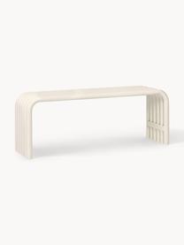 Banc en métal Nokk, Acier, revêtement par poudre, Blanc cassé, larg. 114 x prof. 32 cm