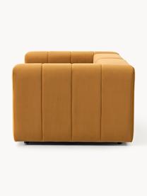 Modulares Samt-Sofa Lena (3-Sitzer), Bezug: Samt (100 % Polyester) De, Gestell: Buchenholz, Spanplatte, H, Samt Ocker, B 211 x T 106 cm