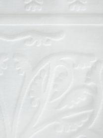Handtuch Sumatra mit Hoch-Tief-Muster in verschiedenen Größen, Weiß, Gästehandtuch, B 30 x L 50 cm