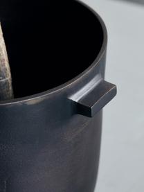 Portavaso in metallo Foem, Metallo rivestito, Marrone scuro, Ø 25 x Alt. 28 cm