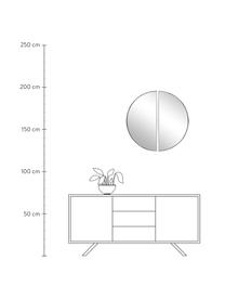 Wandspiegel Selena, 2 Stück, Rahmen: Metall, Spiegelfläche: Spiegelglas, Rückseite: Mitteldichte Holzfaserpla, Schwarz, Ø 72 cm