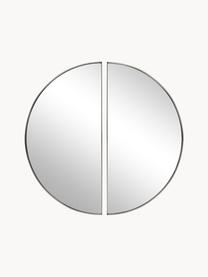 Wandspiegel Selena, 2 Stück, Rahmen: Metall, Spiegelfläche: Spiegelglas, Rückseite: Mitteldichte Holzfaserpla, Schwarz, Ø 72 cm
