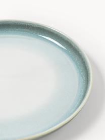 Raňajkové taniere Havana, 4 ks, Kamenina, glazúrovaná, Odtiene modrej, Ø 21 x V 3 cm
