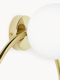 Design-Wandleuchte Ring, Weiß, Goldfarben, Ø 46 x T 20 cm