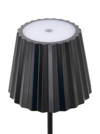 Mobile LED Außenstehleuchte Trellia, Aluminium, lackiert, Schwarz, Ø 15 x H 120 cm