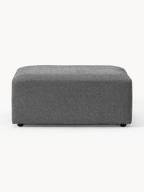 Pouf Melva, larg. 99 x prof. 72 cm, Tissu gris foncé, larg. 99 x prof. 72 cm