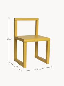 Holz-Kinderstuhl Little Architect, Eschenholz, Eschenholzfurnier, Mitteldichte Holzfaserplatte (MDF)

Dieses Produkt wird aus nachhaltig gewonnenem, FSC®-zertifiziertem Holz gefertigt., Senfgelb, B 32 x T 30 cm