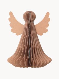 Dekorace Angel, 2 ks, Papír, Zlatá, Ø 10 cm, V 12 cm