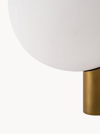 Skleněné nástěnné svítidlo Avant, Bílá, zlatá, Š 18 cm, H 22 cm